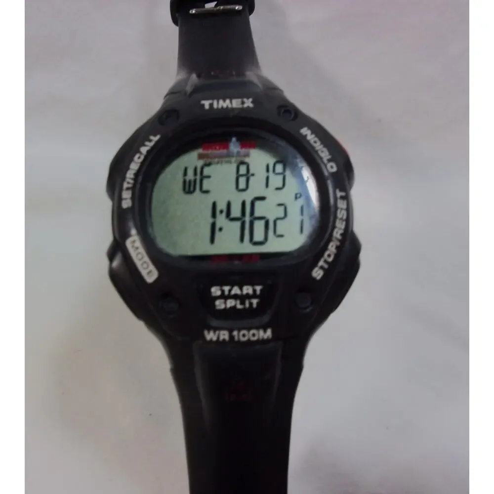 TIMEX IRONMAN TRIATHLON WR100M BLACK WATCH-WORKS